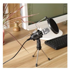 سه پایه میکروفون رومیزی پاپ فیلتر دار یانمای مدل PS-3